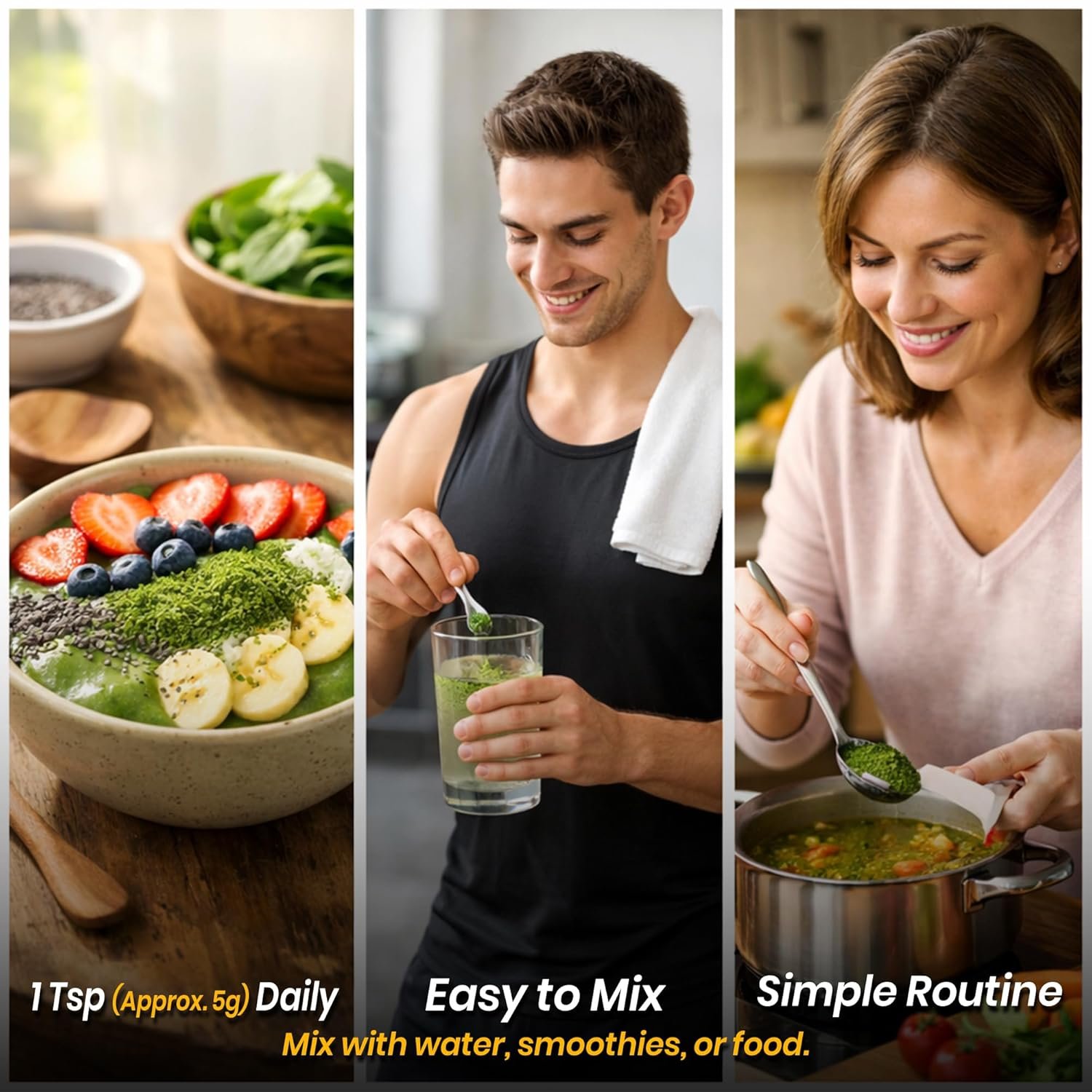 HerbalEco Moringa Leaf Powder 200g | 100% Pure Moringa Oleifera Leaf Natural Superfood for Energy, Immunity & Wellness | Nutritionally Rich in Vitamins & Minerals | Non-GMO, No Preservatives, Eco-Friendly - Image 5