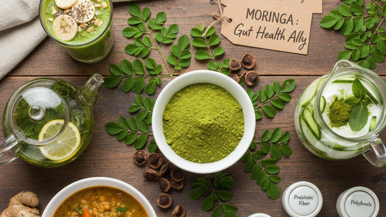 How Moringa Supports Gut Health: Digestion, Detox & Microbiome Benefits